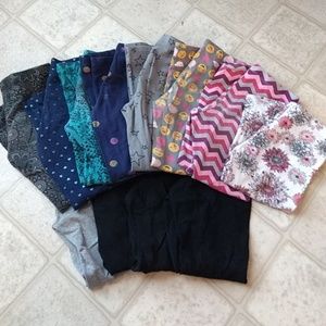 12 Pair Little Girl Leggings 6-6x
